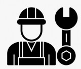 spanner wrench vector icon